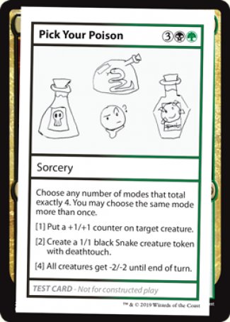 Pick Your Poison (2021 Edition) [Mystery Booster Playtest Cards] | Devastation Store