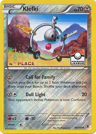 Klefki (66/119) (League Promo 4th Place) [XY: Phantom Forces] | Devastation Store