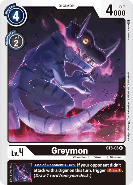 Greymon [ST5-06] [Starter Deck: Machine Black] | Devastation Store