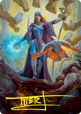 Kasmina, Enigma Sage Art Card (Gold-Stamped Signature) [Strixhaven: School of Mages Art Series] | Devastation Store