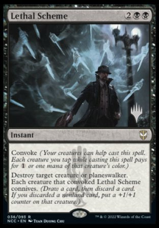 Lethal Scheme (Promo Pack) [Streets of New Capenna Commander Promos] | Devastation Store