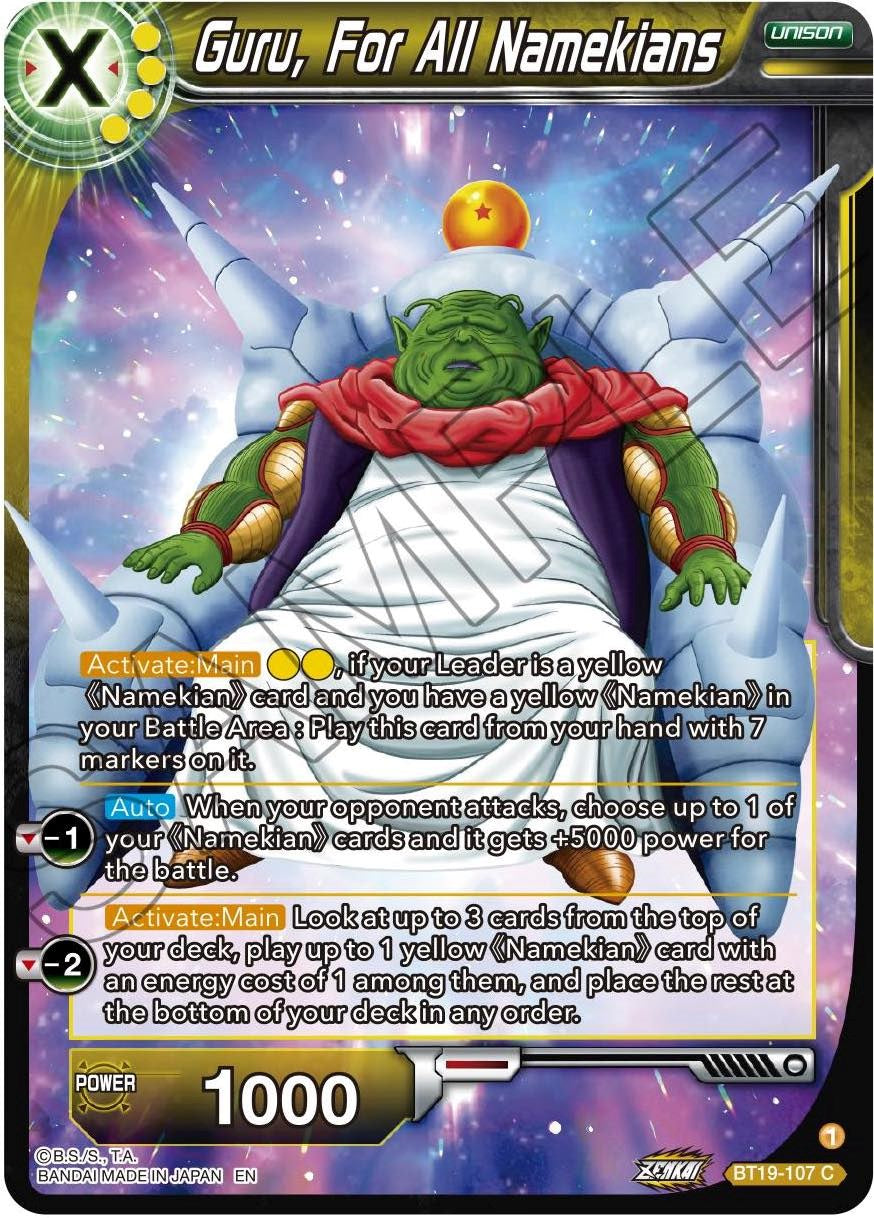 Guru, For All Namekians (BT19-107) [Fighter's Ambition] | Devastation Store