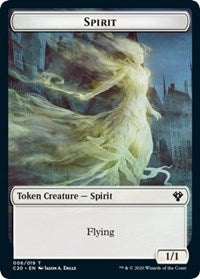 Spirit // Treasure Double-sided Token [Commander 2020 Tokens] | Devastation Store