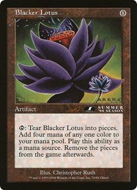 Blacker Lotus (Oversized) [Oversize Cards] | Devastation Store