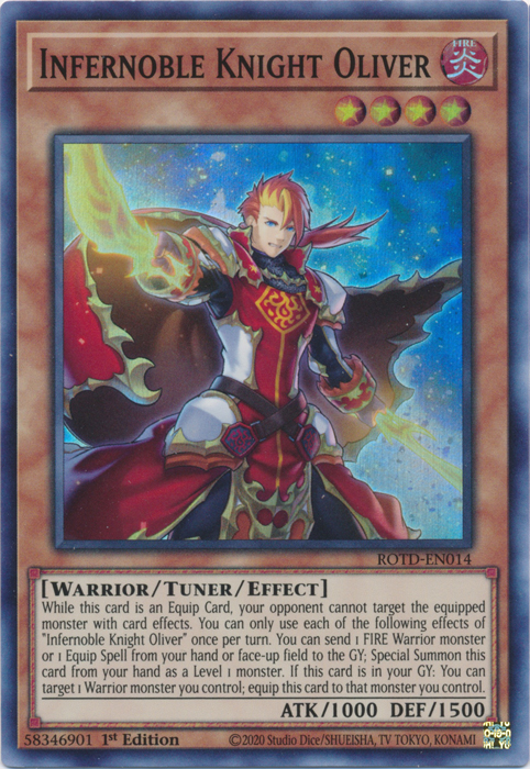 Infernoble Knight Oliver [ROTD-EN014] Super Rare | Devastation Store