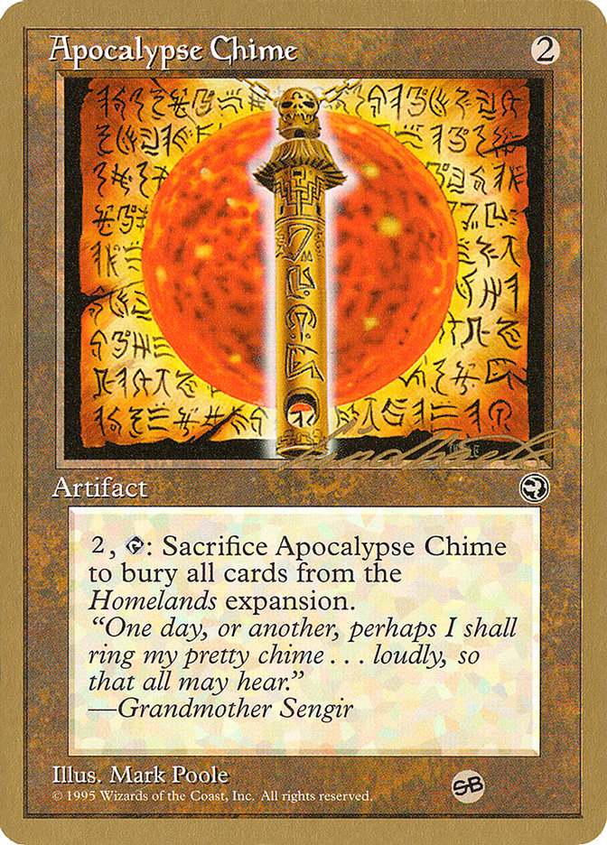 Apocalypse Chime (Leon Lindback) (SB) [Pro Tour Collector Set] | Devastation Store