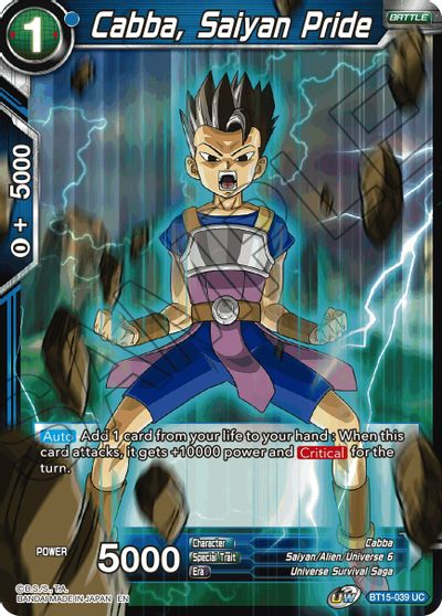 Cabba, Saiyan Pride [BT15-039] | Devastation Store