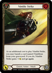 Nimble Strike (Red) [WTR185-C] Alpha Print Rainbow Foil - Devastation Store | Devastation Store