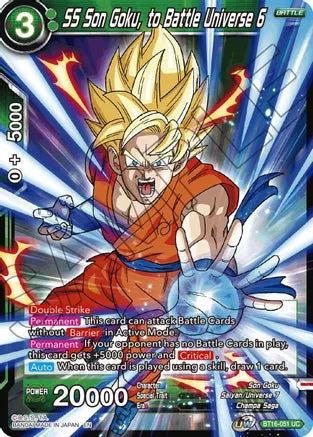 SS Son Goku, to Battle Universe 6 [BT16-051] | Devastation Store