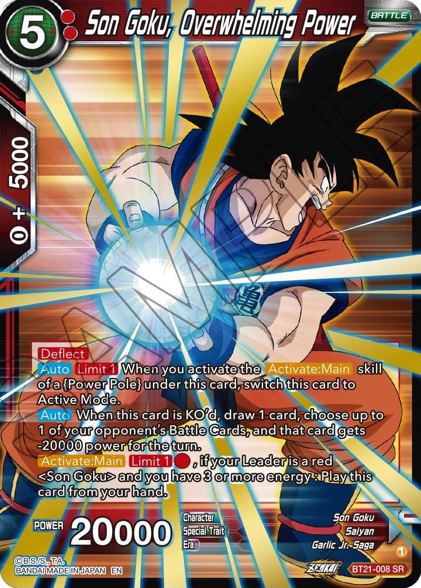 Son Goku, Overwhelming Power (BT21-008) [Wild Resurgence] | Devastation Store