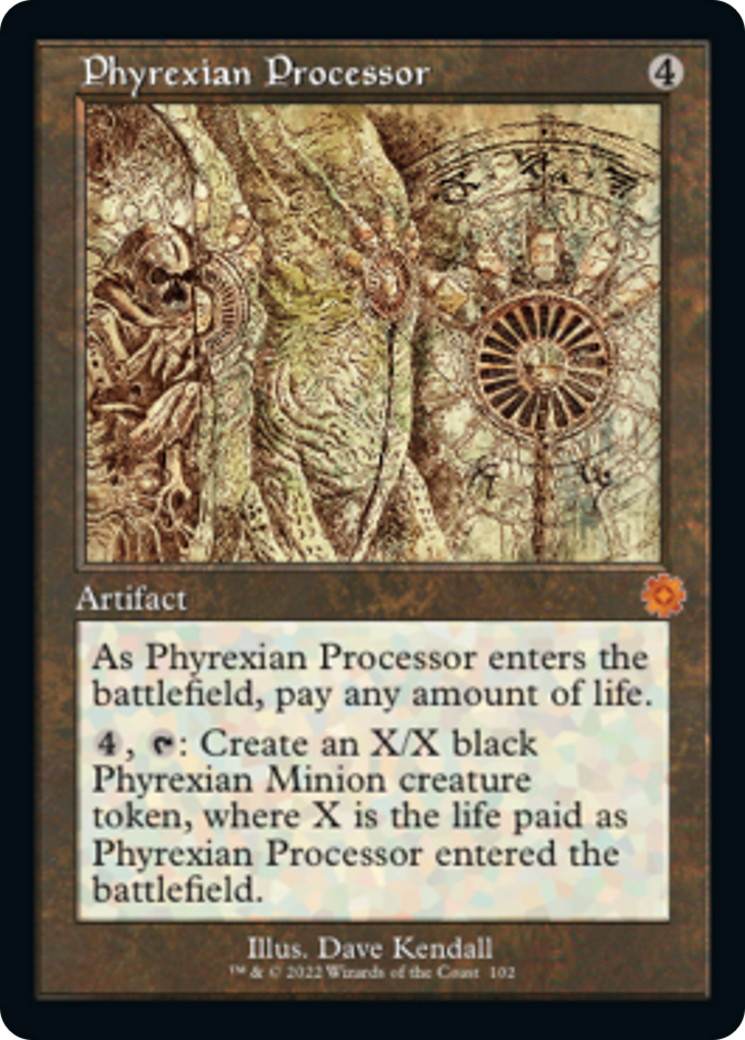 Phyrexian Processor (Retro Schematic) [The Brothers' War Retro Artifacts] | Devastation Store