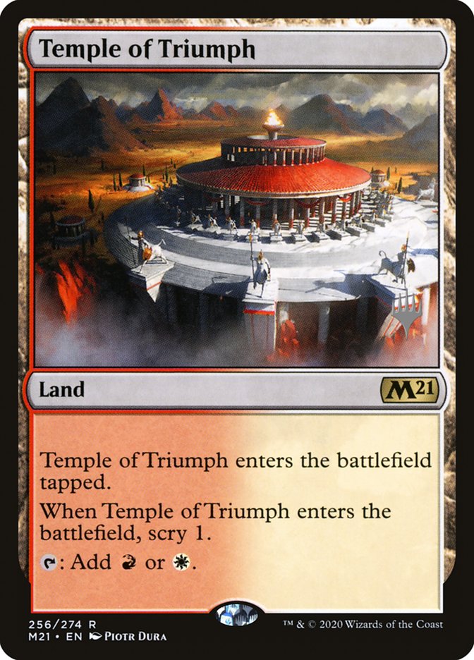 Temple of Triumph (Promo Pack) [Core Set 2021 Promos] | Devastation Store