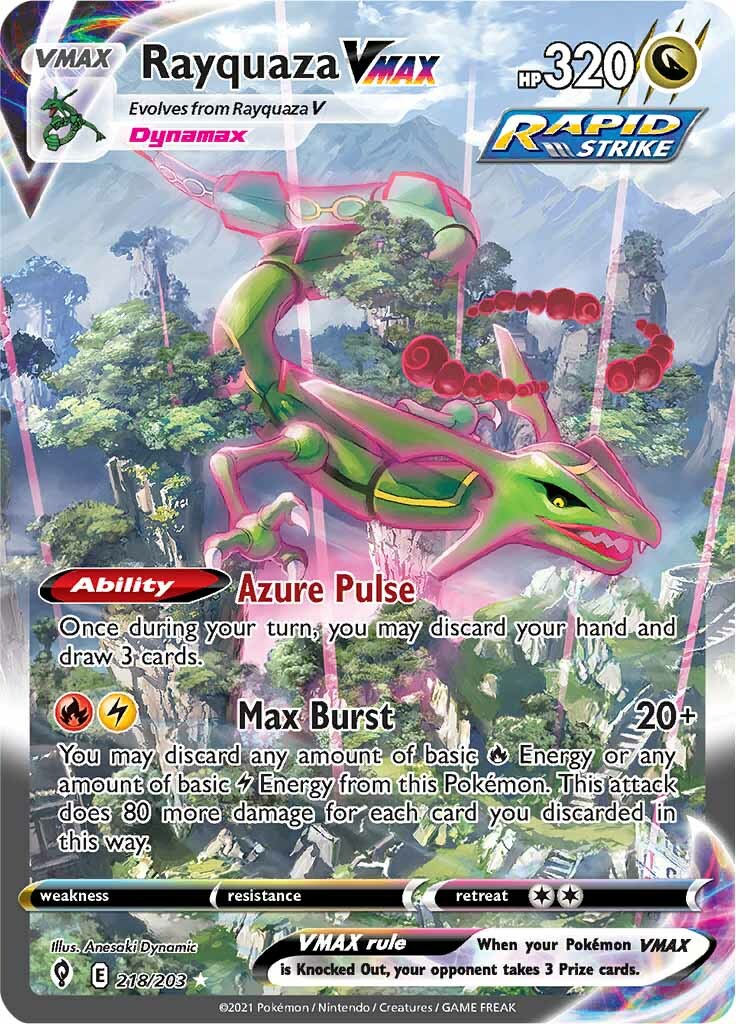 Rayquaza VMAX (218/203) [Sword & Shield: Evolving Skies] | Devastation Store