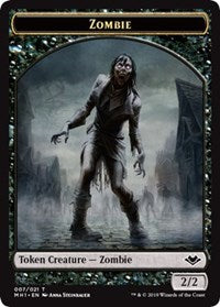 Zombie (007) // Construct (017) Double-sided Token [Modern Horizons Tokens] | Devastation Store
