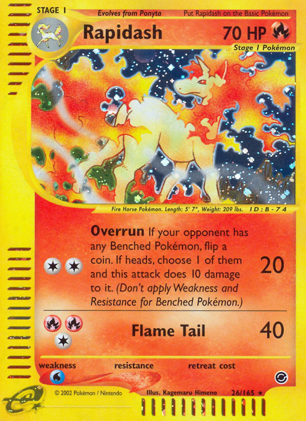 Rapidash (26/165) [Expedition: Base Set] | Devastation Store