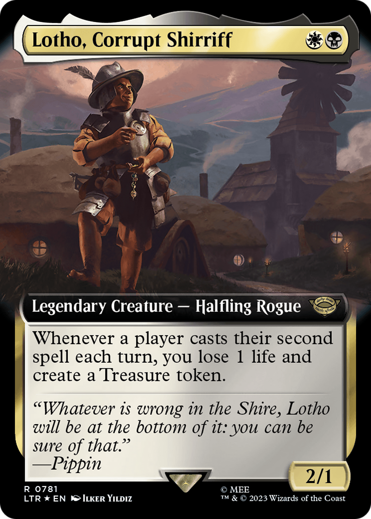 Lotho, Corrupt Shirriff (Extended Art) (Surge Foil) [The Lord of the Rings: Tales of Middle-Earth] | Devastation Store