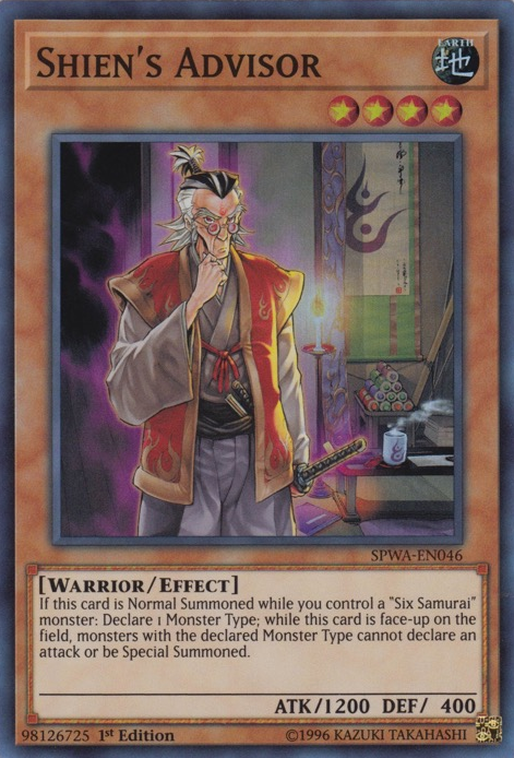 Shien's Advisor [SPWA-EN046] Super Rare | Devastation Store