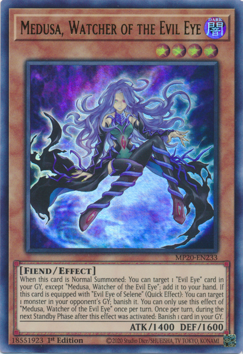 Medusa, Watcher of the Evil Eye [MP20-EN233] Ultra Rare | Devastation Store