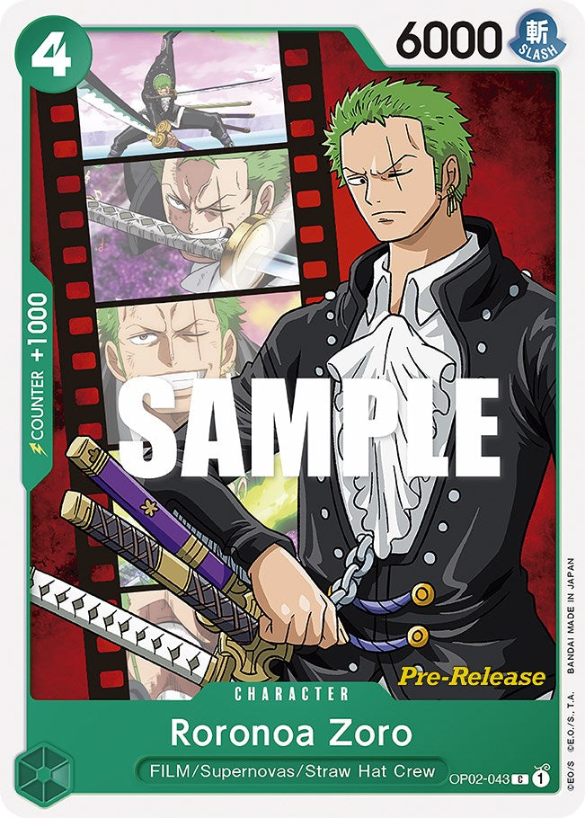 Roronoa Zoro [Paramount War Pre-Release Cards] | Devastation Store