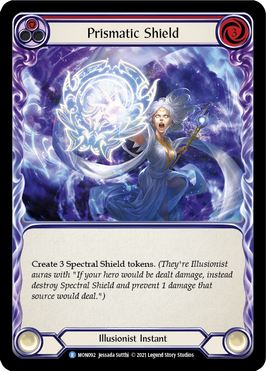 Prismatic Shield (Red) [MON092] 1st Edition Normal - Devastation Store | Devastation Store