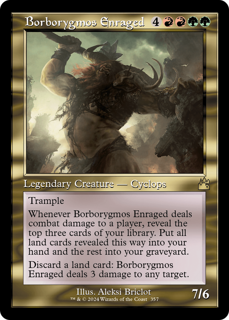 Borborygmos Enraged (Retro Frame) [Ravnica Remastered] | Devastation Store