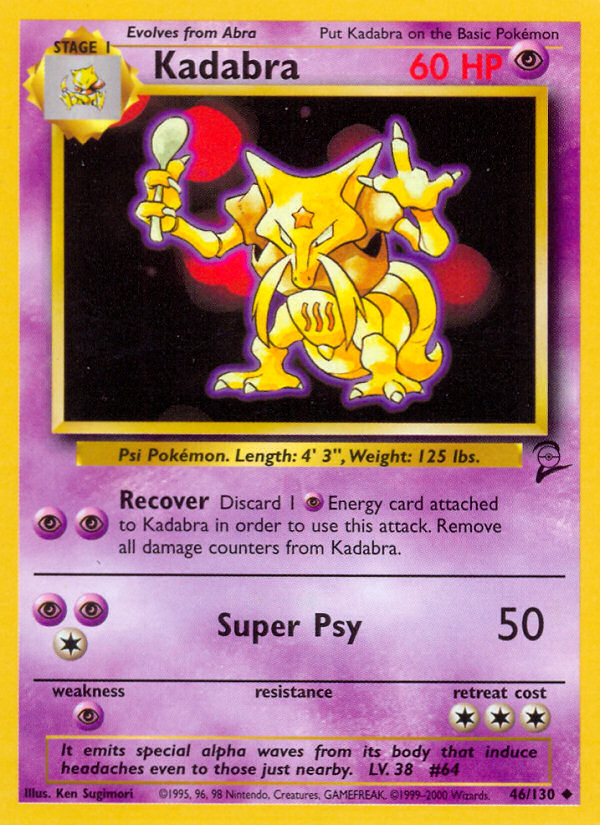 Kadabra (46/130) [Base Set 2] | Devastation Store