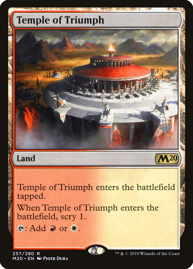 Temple of Triumph (Promo Pack) [Core Set 2020 Promos] | Devastation Store