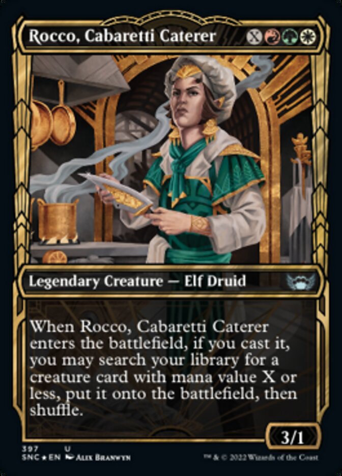 Rocco, Cabaretti Caterer (Showcase Golden Age Gilded Foil) [Streets of New Capenna] | Devastation Store