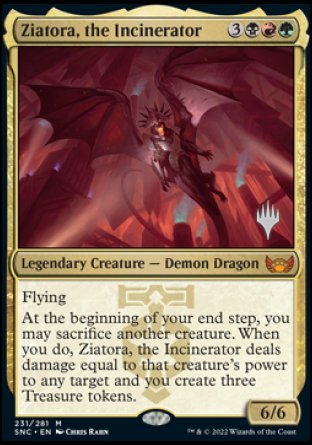 Ziatora, the Incinerator (Promo Pack) [Streets of New Capenna Promos] | Devastation Store