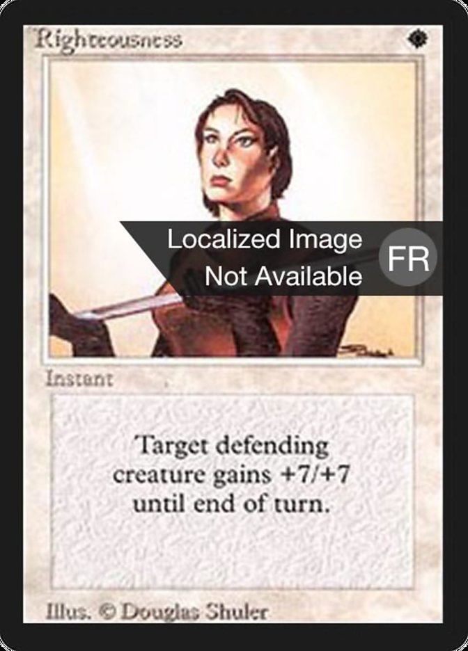 Righteousness [Foreign Black Border] | Devastation Store