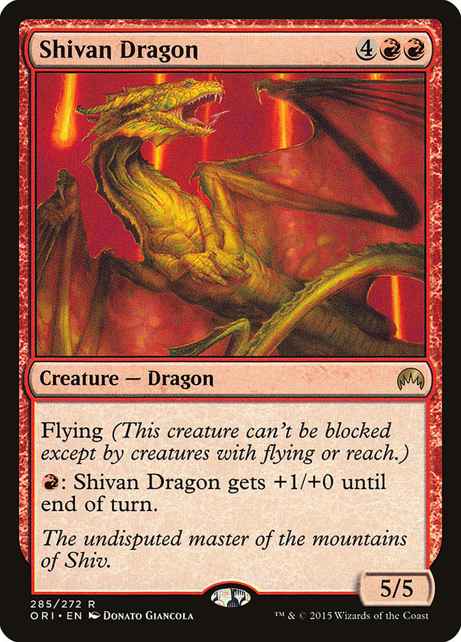 Shivan Dragon [Magic Origins] | Devastation Store