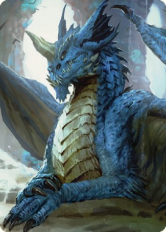 Young Blue Dragon Art Card [Commander Legends: Battle for Baldur's Gate Art Series] | Devastation Store