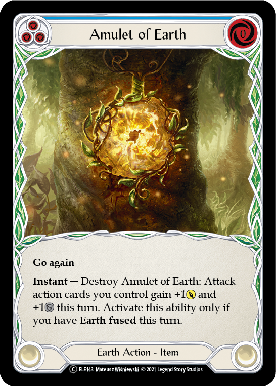 Amulet of Earth [U-ELE143] Unlimited Rainbow Foil | Devastation Store