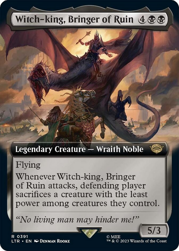 Witch-king, Bringer of Ruin (Extended Alternate Art) [The Lord of the Rings: Tales of Middle-Earth] | Devastation Store