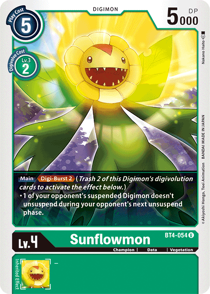Sunflowmon [BT4-054] [Great Legend] | Devastation Store
