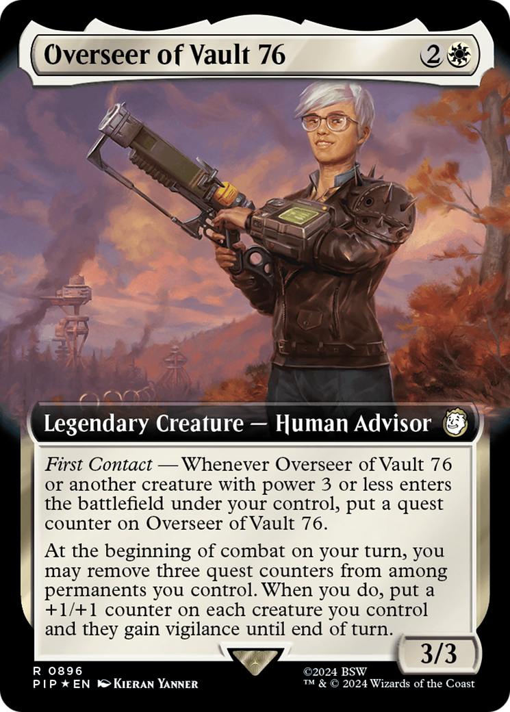 Overseer of Vault 76 (Extended Art) (Surge Foil) [Fallout] | Devastation Store