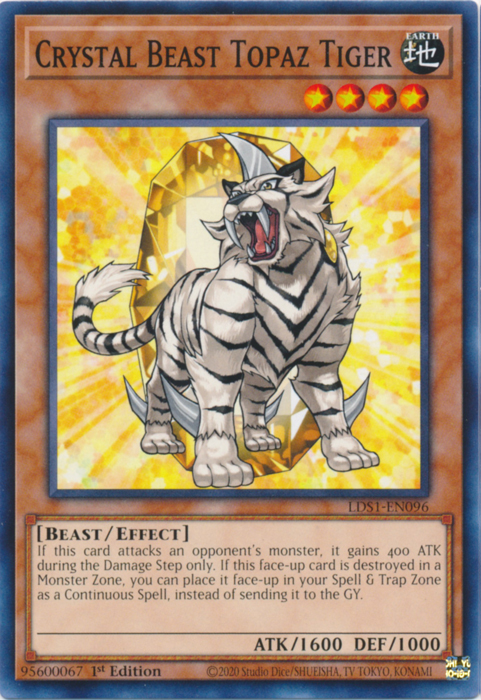 Crystal Beast Topaz Tiger [LDS1-EN096] Common | Devastation Store