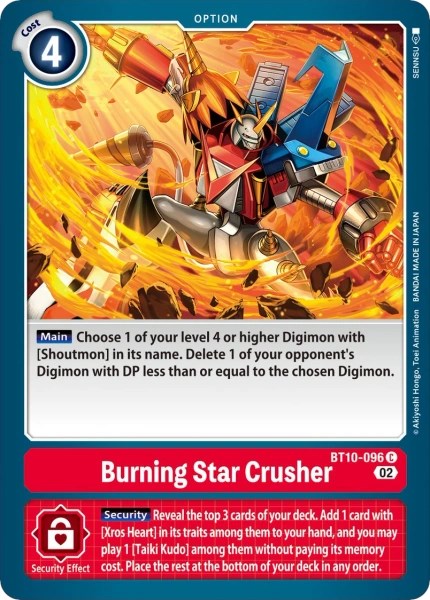 Burning Star Crusher [BT10-096] [Revision Pack Cards] | Devastation Store