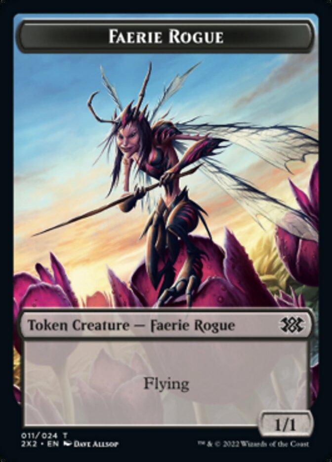 Faerie Rogue // Eldrazi Scion Double-sided Token [Double Masters 2022 Tokens] | Devastation Store