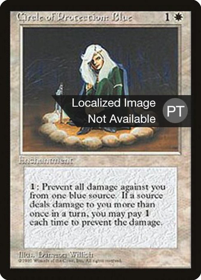 Circle of Protection: Blue [Fourth Edition (Foreign Black Border)] | Devastation Store