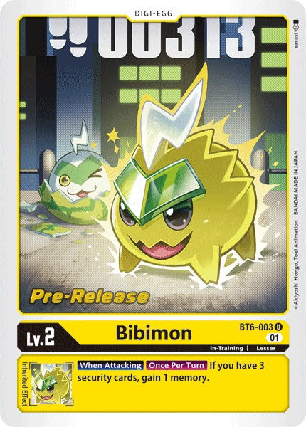 Bibimon [BT6-003] [Double Diamond Pre-Release Cards] | Devastation Store