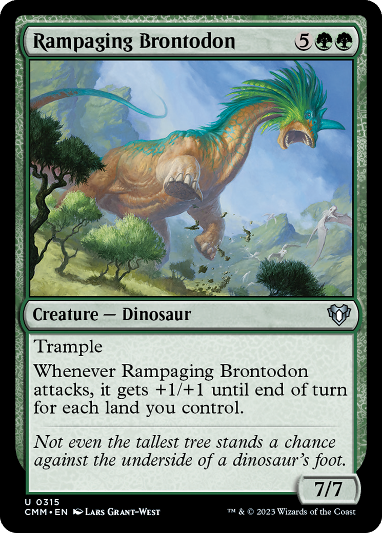 Rampaging Brontodon [Commander Masters] | Devastation Store