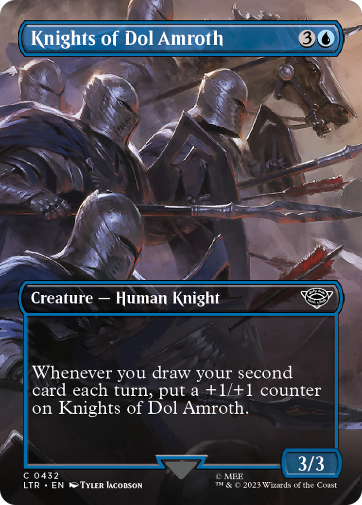 Knights of Dol Amroth (Borderless Alternate Art) [The Lord of the Rings: Tales of Middle-Earth] | Devastation Store