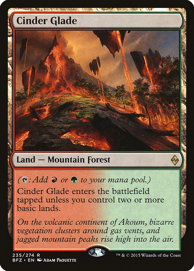 Cinder Glade [Battle for Zendikar] | Devastation Store