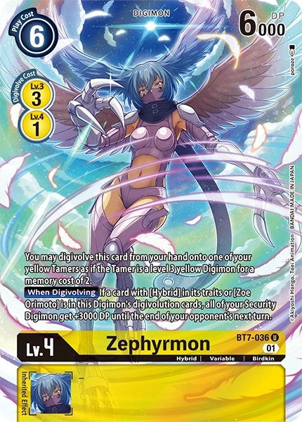 Zephyrmon [BT7-036] (Alternate Art) [Dimensional Phase] | Devastation Store