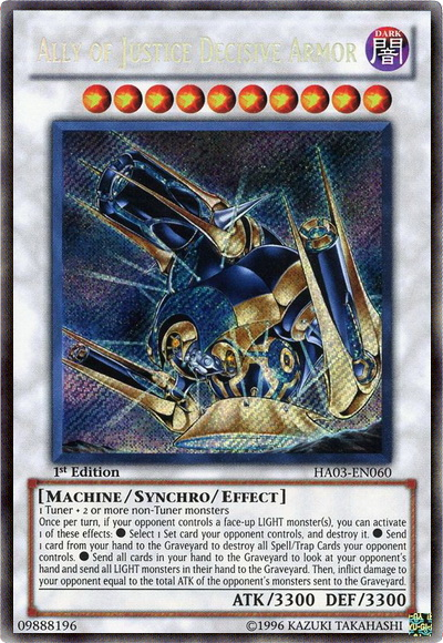 Ally of Justice Decisive Armor [HA03-EN060] Secret Rare | Devastation Store