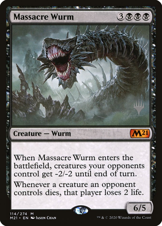 Massacre Wurm (Promo Pack) [Core Set 2021 Promos] | Devastation Store