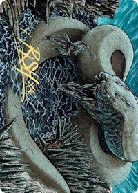 Koma, Cosmos Serpent 2 Art Card (Gold-Stamped Signature) [Kaldheim: Art Series] | Devastation Store