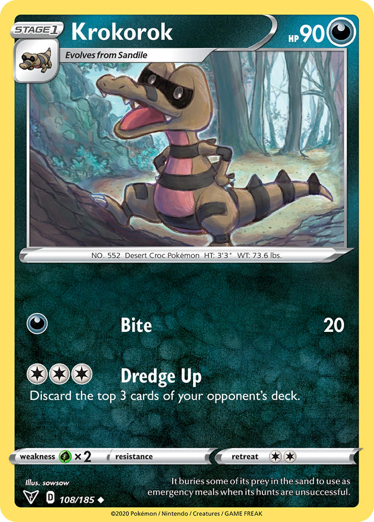 Krokorok (108/185) [Sword & Shield: Vivid Voltage] | Devastation Store