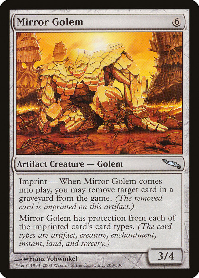 Mirror Golem [Mirrodin] | Devastation Store